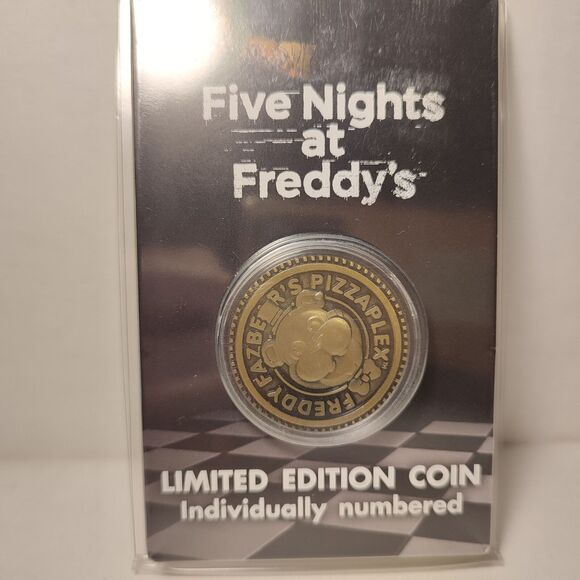 Five Nights At Freddy's Freddy Fazbear Coin Official Collectible Metal Token - Picture 1 of 2